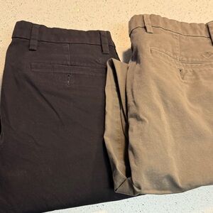 Dockers Men's Black and Tan Chinos